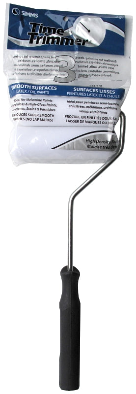 Time Trimmer Super Fine A-101 Mini Roller Set, 7/16 in Nap, Foam Cover, 4 in L Roller