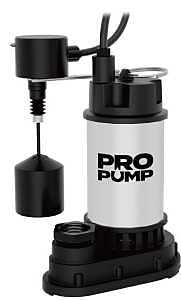 PROPUMP SPS05002VP Sump Pump, 1-Phase, 7.6 A, 115 V, 1/2 hp, 1-1/2 in Outlet, 30 ft Max Head, 5200 gph