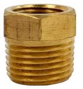 Forney 75110 Pressure Washer Reducer, 3/8 x 1/4 in Connection, MNPT x FNPT, Brass