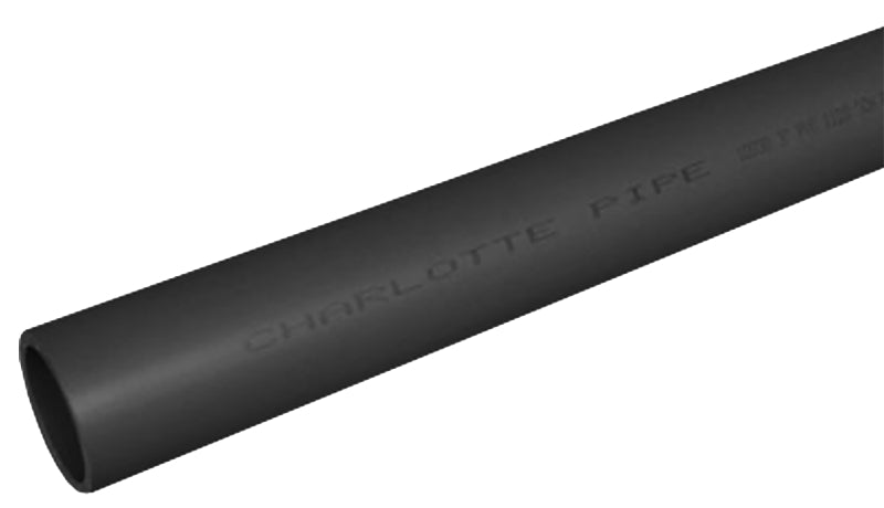 JM Eagle Schedule Series 28068 Pipe, 1-1/2 in, 20 ft L, Solvent Weld, SCH 80 Schedule, PVC, Dark Gray