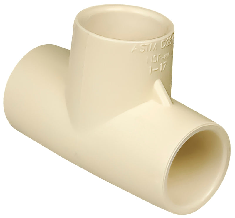 NIBCO T00160D Pipe Tee, 1/2 in, CPVC, SCH 40 Schedule
