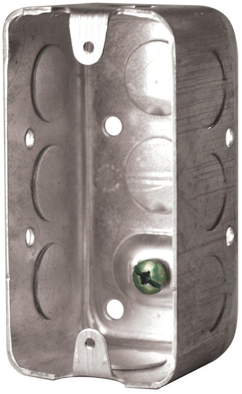 Hubbell 2020BAR Utility Box, 10-Knockout, 1/2 in Knockout, Screw