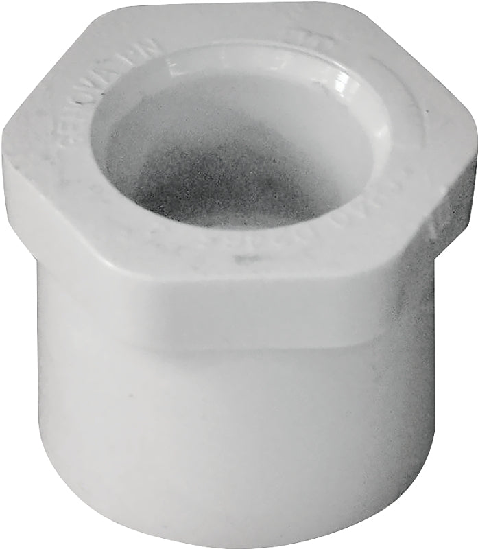 Xirtec 140 435648 Reducing Bushing, 1 x 1/2 in, Spigot x Socket, White, SCH 40 Schedule, 150 psi Pressure