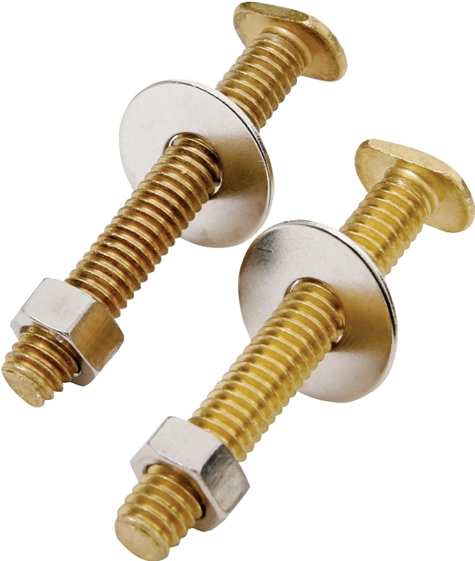 ProSource Bolt Set, Brass, For: Use to Attach Toilet to Flange