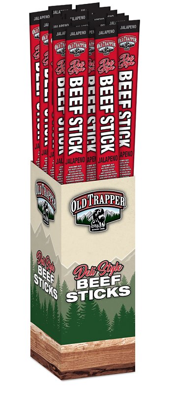 Old Trapper 30240T Deli-Style Beef Stick, Jalapeno, 1.75 oz