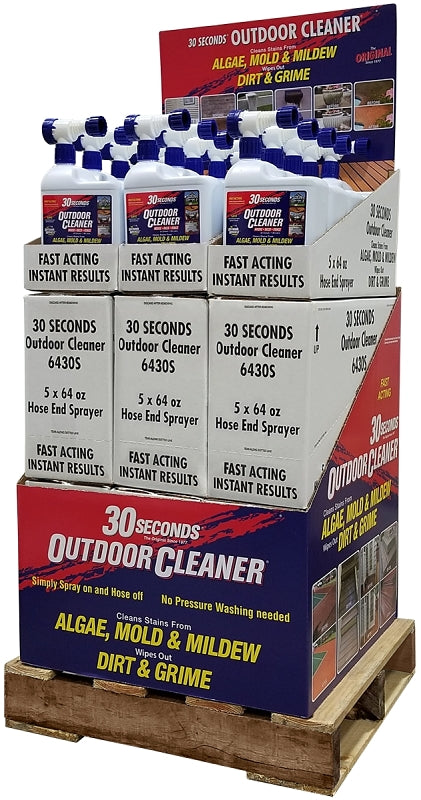 30 Seconds 6430S QPDU Outdoor Cleaner, 64 oz, Liquid, Characteristic