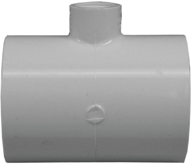 Lasco 402247BC Reducing Pipe Tee, 2 x 1/2 in, Slip x FIP, PVC, SCH 40 Schedule