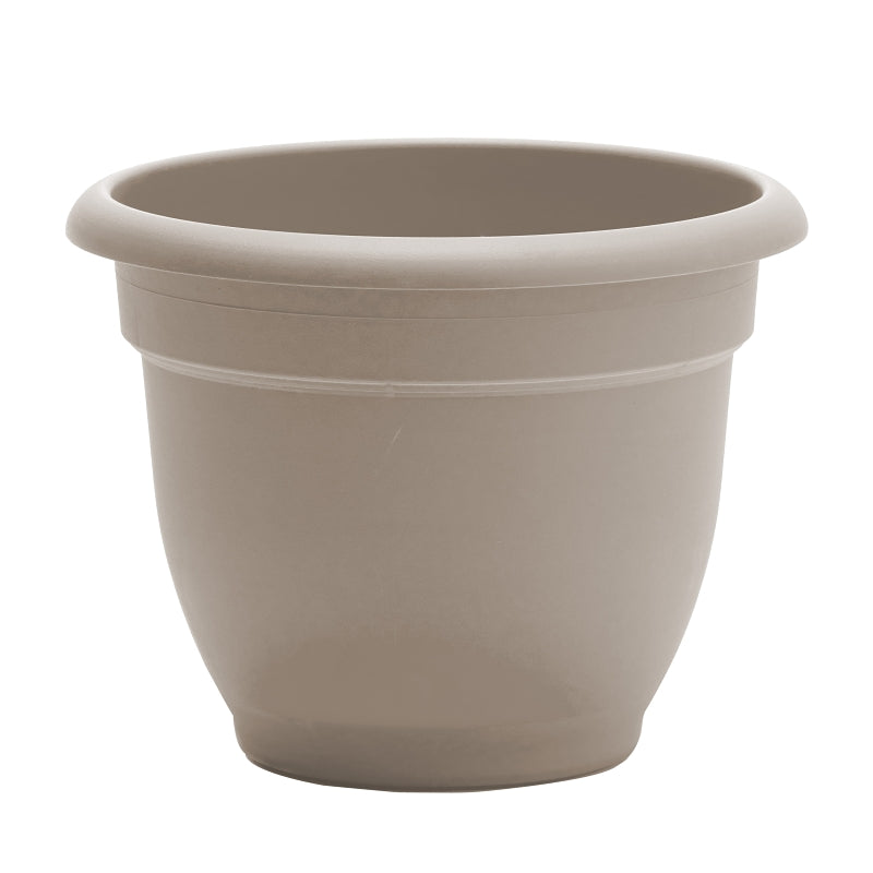 Bloem Ariana Series AP1083 Planter, 10.8 in W, 10.8 in D, Round, Plastic, Pebble Stone