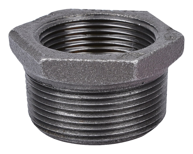 Prosource B241 40X32 Pipe Bushing, 1-1/2 x 1-1/4 in, MIP x FIP, Malleable Iron, SCH 40 Schedule, 300 psi Pressure