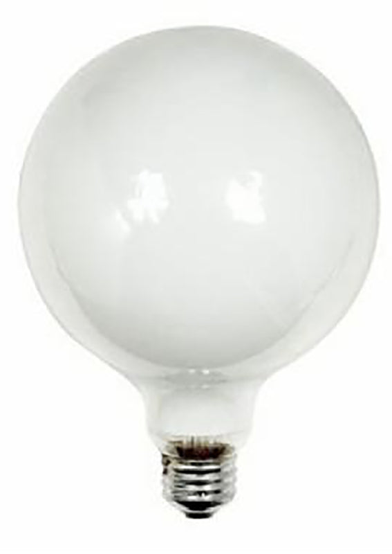 GE 14187 Light Bulb, 60 W, G40 Lamp, E26 Medium Lamp Base, 720 Lumens, 2600 K Color Temp, Soft White Light