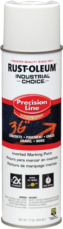 Industrial Choice 203030 Inverted Marking Spray Paint, Semi-Gloss, White, 17 oz, Can