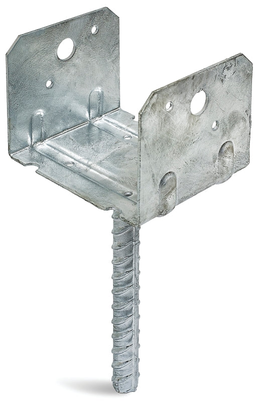 Simpson Strong-Tie RCPS Series RCPS6HDG Rebar Carport Saddle, 6 x 6 in Post/Joist, Steel, Hot-Dipped Galvanized