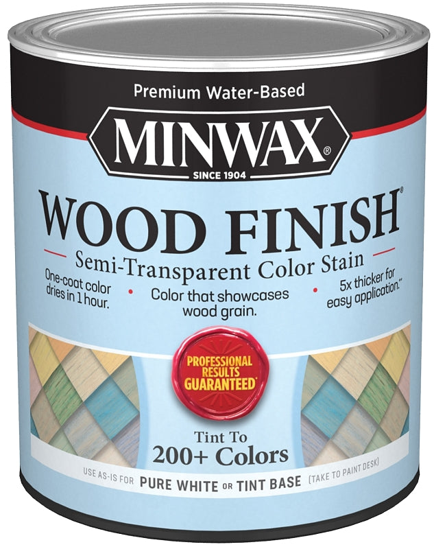 Minwax 117100000 Interior Wood Stain, Semi-Transparent, White Tint, Liquid, 32 fl-oz