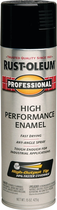 Professional 7579838 Enamel Spray Paint, Gloss, Black, 15 oz, Can