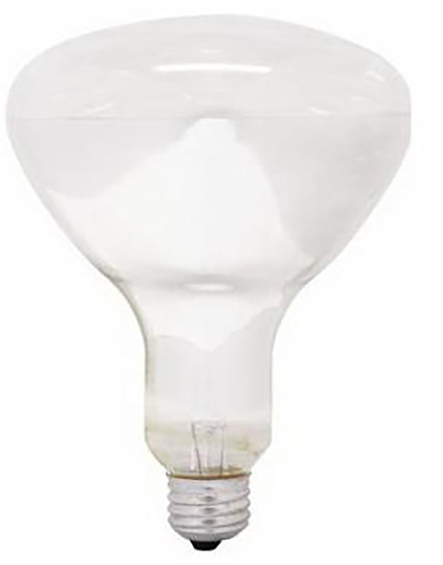 GE 37770 Heat Lamp, 250 W, BR40 Lamp, Medium E26, E24 Lamp Base, 2200 Lumens, Red Light, 5000 hr Average Life