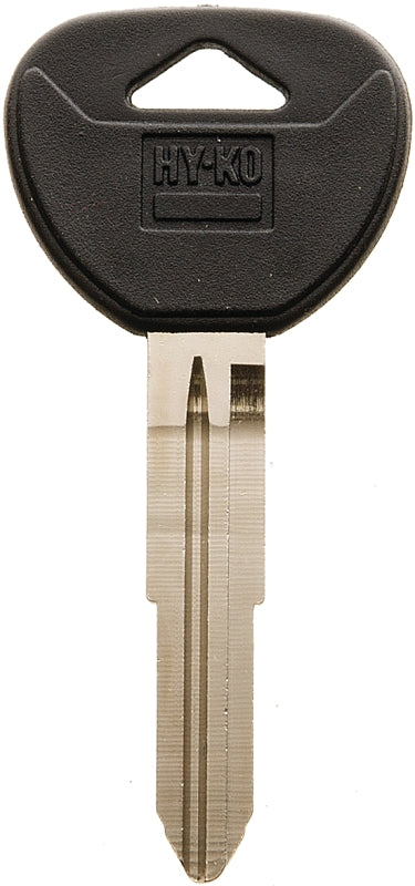 Hy-Ko 12005MIT4 Automotive Key Blank, Brass/Plastic, Nickel, For: Mitsubishi Vehicle Locks