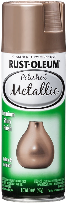 Specialty 365136 Paint, Polished Metallic, Rose Gold, 10 oz, Aerosol Can