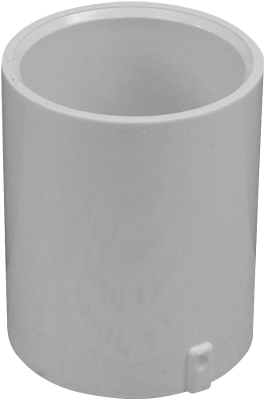 Xirtec 140 435452 Pipe Coupling, 1-1/2 in, Socket, PVC, White, SCH 40 Schedule, 330 psi Pressure