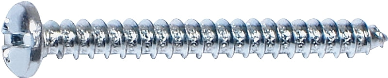 Midwest Fastener 03204 Screw, #12 Thread, Coarse Thread, Pan Head, Phillips, Slotted Drive, Diamond Point, Steel, Zinc