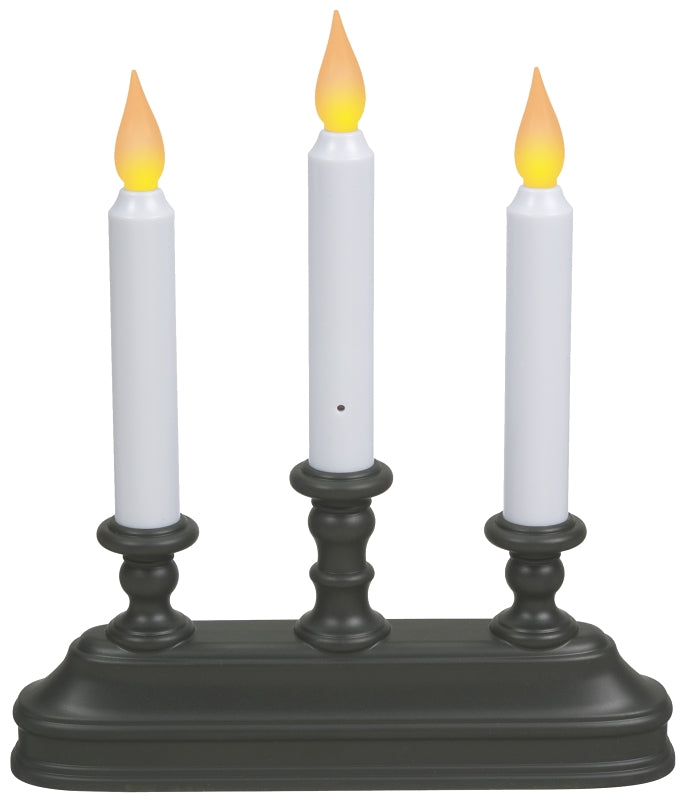 Xodus Innovations FPC1330A Candle, 10-1/4 in H Candle, Aged Bronze/White Candle, D Alkaline Battery, LED Bulb