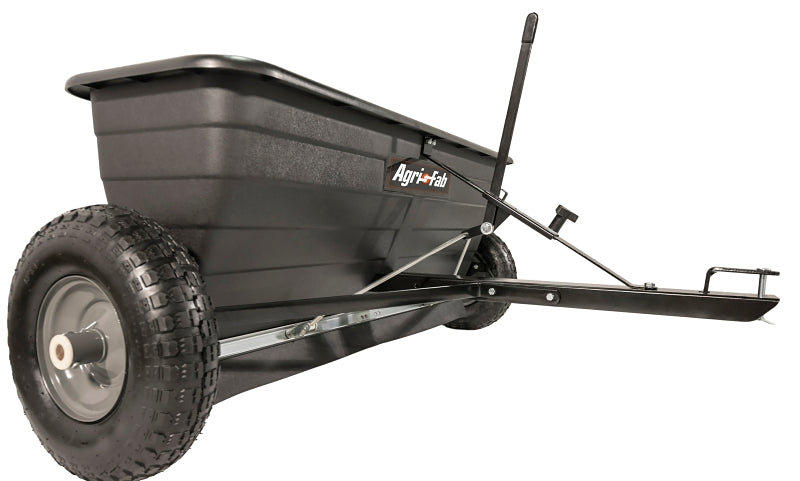 Agri-Fab 45-0288 Tow Drop Spreader, Steel Frame, Poly Hopper, Pneumatic Wheel