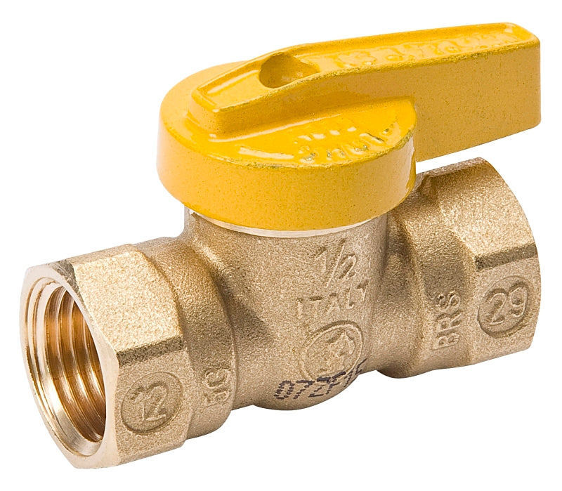 B & K ProLine Series 110-522HC Gas Ball Valve, 3/8 in Connection, FPT, 200 psi Pressure, Manual Actuator, Brass Body