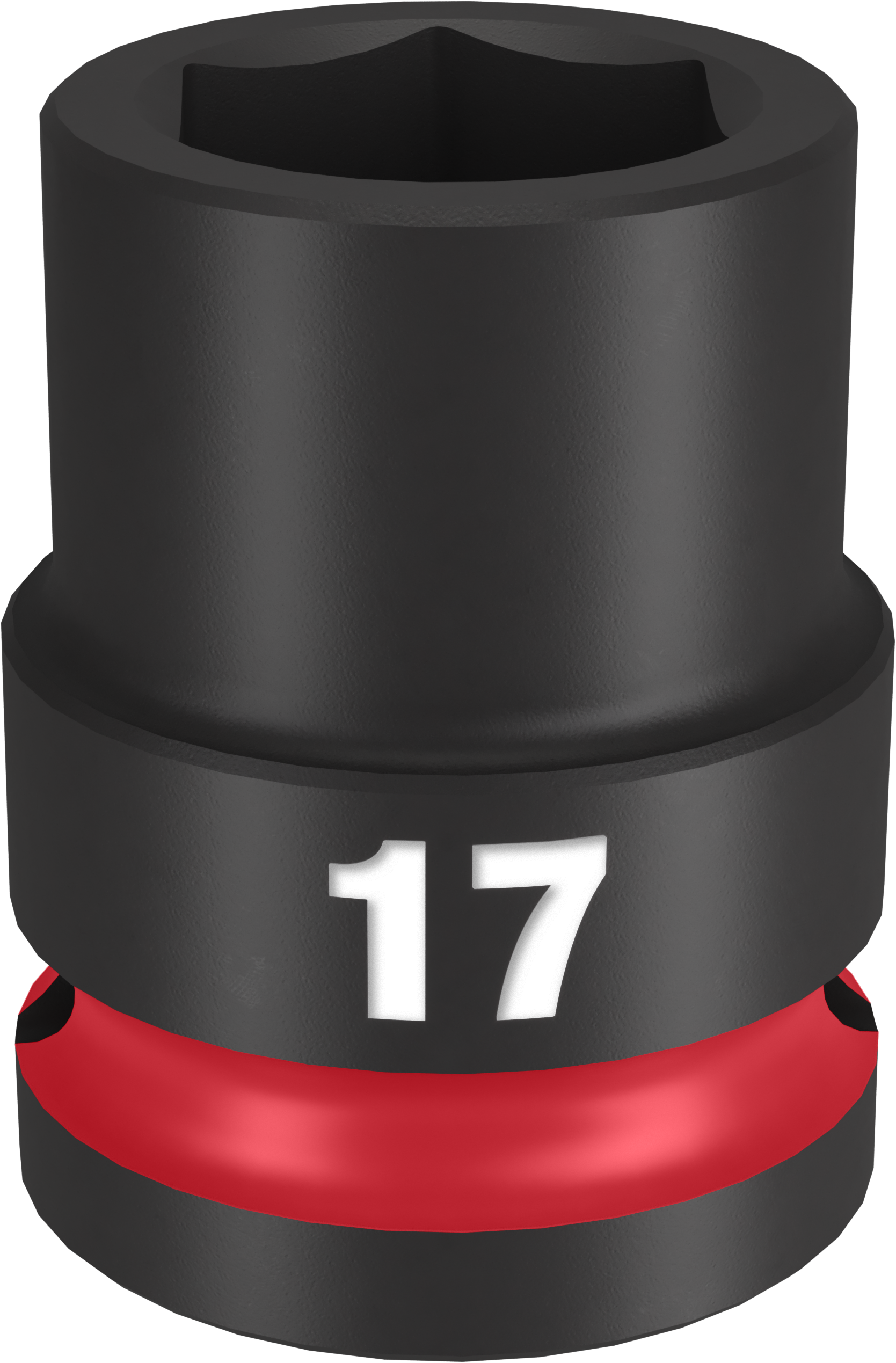 Milwaukee SHOCKWAVE Impact Duty Series 49-66-6249 Shallow Impact Socket, 17 mm Socket, 1/2 in Drive, Square Drive