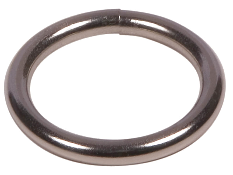 Ben-Mor 71001 Round Ring, 1-1/4 in Dia Ring, Steel, Nickel-Plated