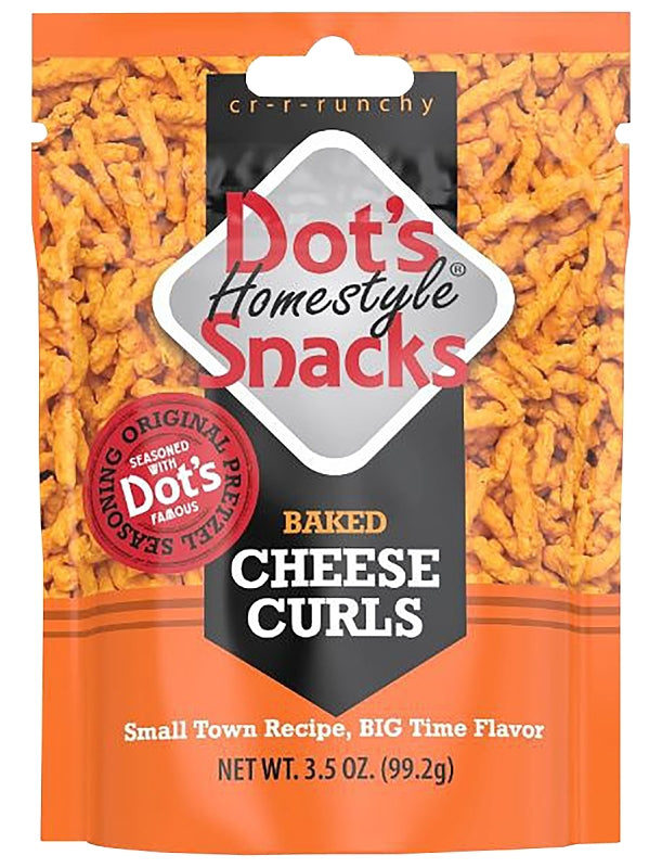 Dot's Homestyle Pretzels 6003 Curl Pretzel, Cheese Flavor, 3.5 oz