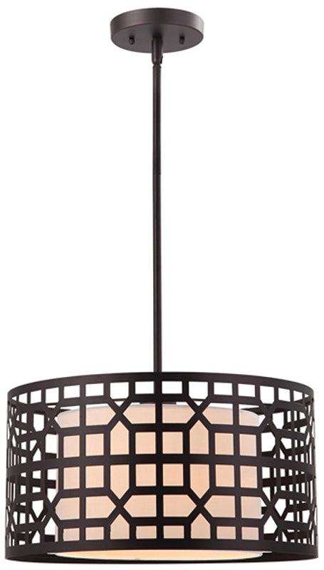 Canarm Kuan Series IPL179B01ORB Pendant Light Fixture, 1-Lamp, Incandescent Lamp, Steel Fixture