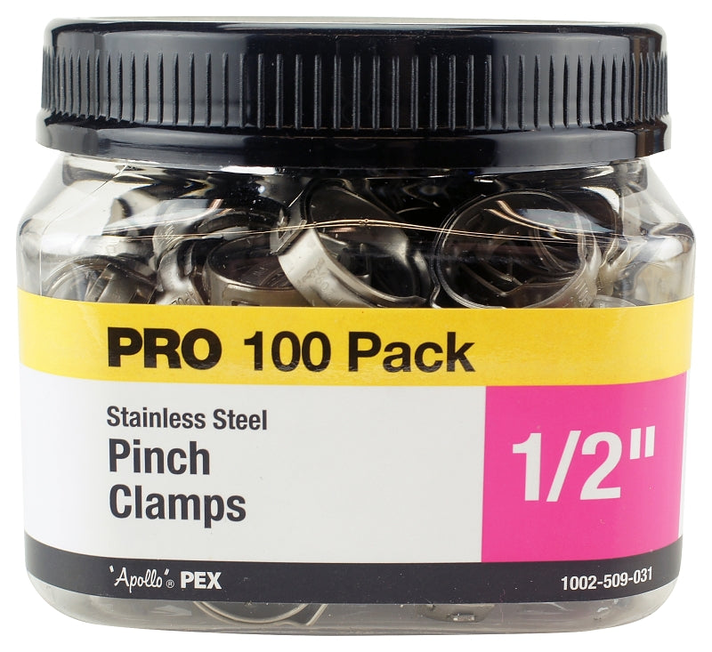 Apollo Valves PXPC12100JR Pinch Clamp, Stainless Steel