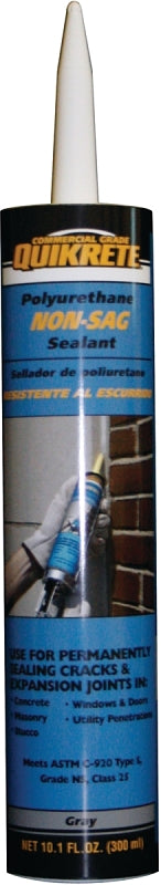 Quikrete 8660-11 Sealant, Gray, 10.1 oz Caulking Tube