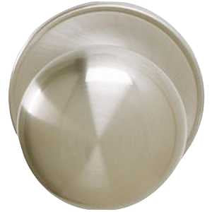 Schlage J Series J10 STR 619 Dummy Knob, Knob Handle, Round Design, Satin Nickel, Residential, 2-3/8, 2-3/4 in Backset