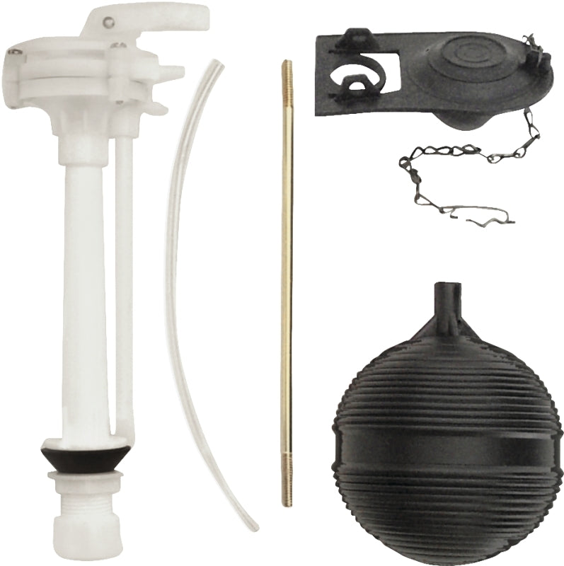 ProSource Economy Toilet Tank Repair Kit, 1 Set-Piece, Black/White