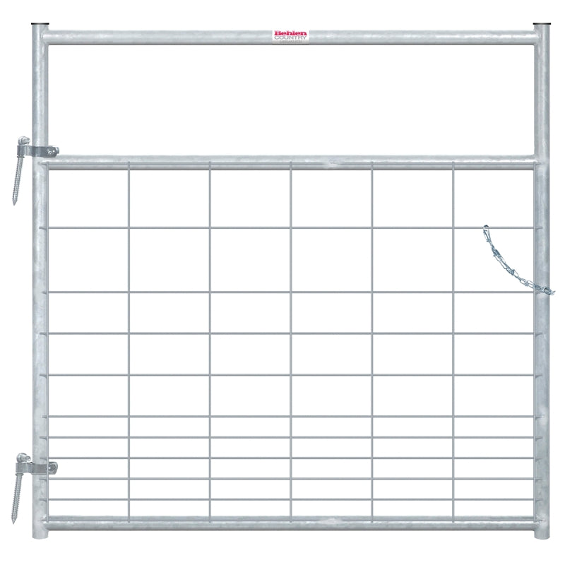 Behlen Country 40115048 Hog Mesh Gate, 48 in W Gate, 50 in H Gate, 6 ga Mesh Wire
