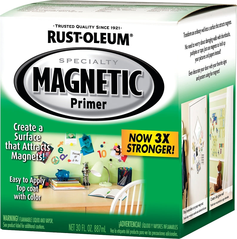 Rust-Oleum 247596 Magnetic Primer, Smooth, Liquid, 1 qt, Can