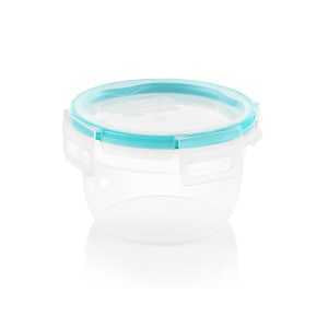 Snapware 1109968 Food Container, 3.86 Cups Capacity, Plastic, Clear, 6-1/2 in Dia, 3 in H