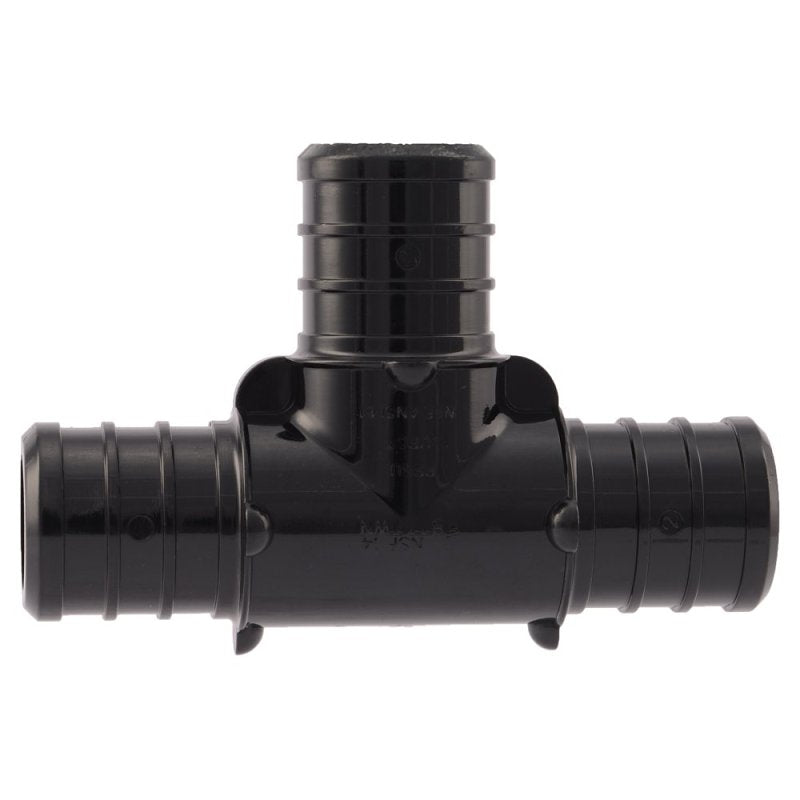 SharkBite UP370A5 Pipe Tee, 3/4 in, Barb, Polymer, Black, 200 psi Pressure