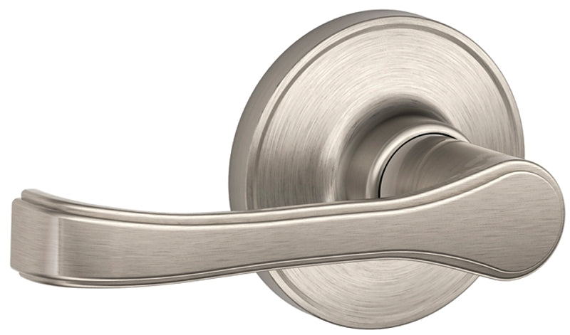 Schlage J Series J170TOR619 Dummy Lever, Mechanical Lock, Satin Nickel, Lever Handle, Metal, Residential, Grade 3 Grade