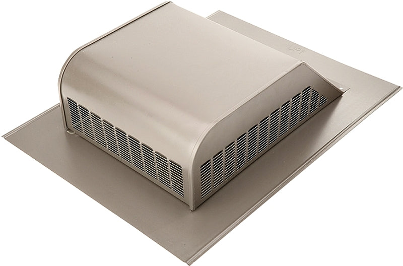 Lomanco LomanCool 750GSWB Static Roof Vent, 16 in OAW, 50 sq-in Net Free Ventilating Area, Steel, Weathered Bronze