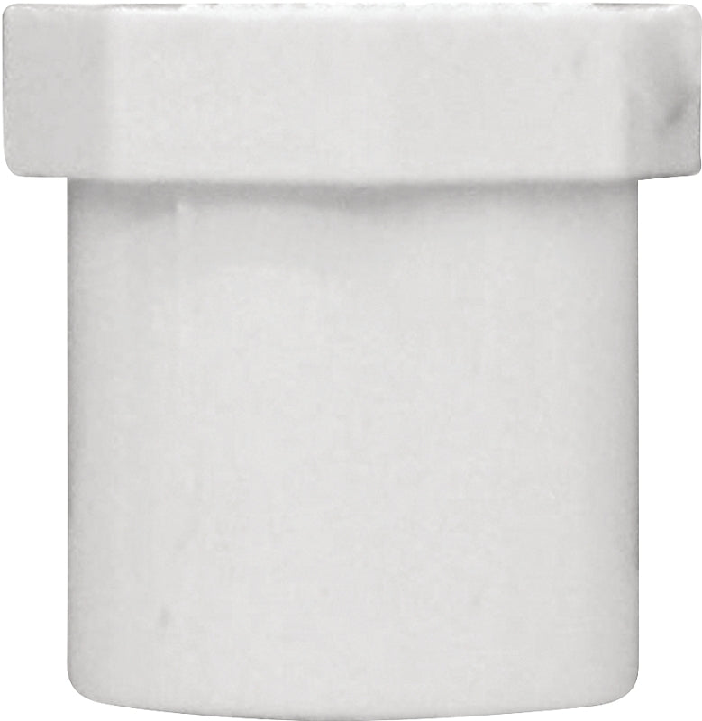 Xirtec 140 435631 Pipe Plug, 1/2 in, Male Spigot, PVC, White, SCH 40 Schedule
