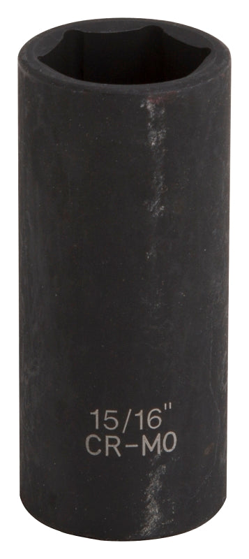 Vulcan Deep Impact Socket, 15/16 in Socket, Black Phosphate