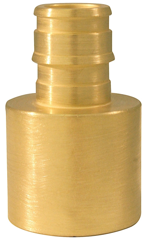 Apollo Valves ExpansionPEX Series EPXFS1234 Pipe Adapter, 1/2 x 3/4 in, Barb x Female Sweat, Brass, 200 psi Pressure