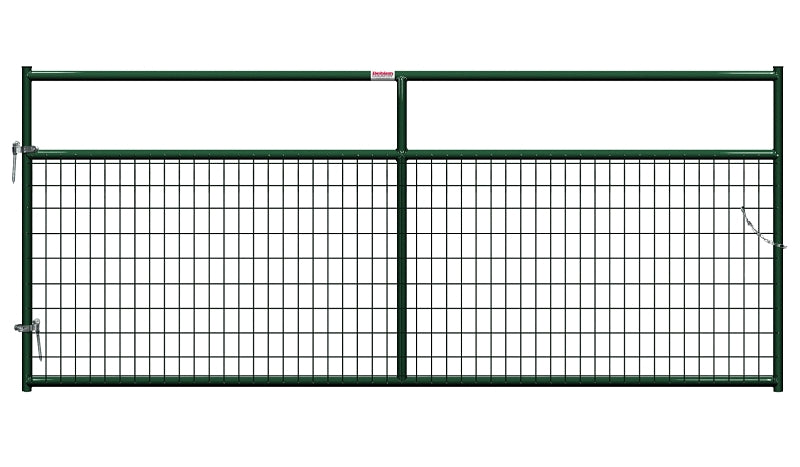 Behlen Country 40132102 Wire-Filled Gate, 120 in W Gate, 50 in H Gate, 6 ga Mesh Wire, 2 x 4 in Mesh, Green