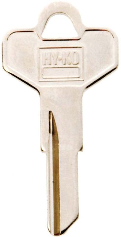 Hy-Ko 11010DE2 Key Blank, Brass, Nickel, For: Dexter Cabinet, House Locks and Padlocks