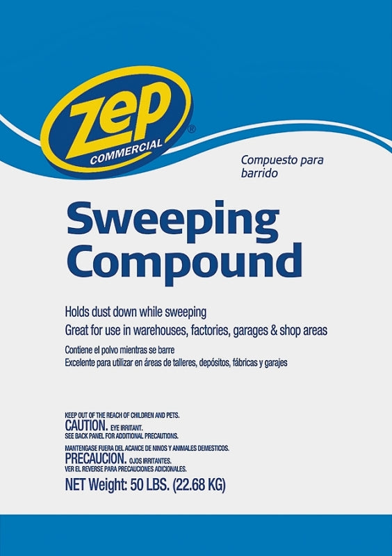 Zep HDSWEEP50 Sweeping Compound, 50 lb Bag, Solid, Odorless