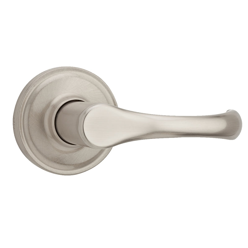Weiser Aspen Series 9GLA1010-041 Passage Lever, Levers Lock, Satin Nickel, Residential, Universal Hand, 2 Grade