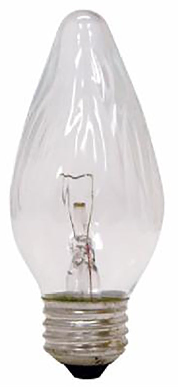 GE 75337 Ceiling Fan Bulb, 25 W, F15 Lamp, E26 Medium Lamp Base, 190 Lumens, 2500 K Color Temp