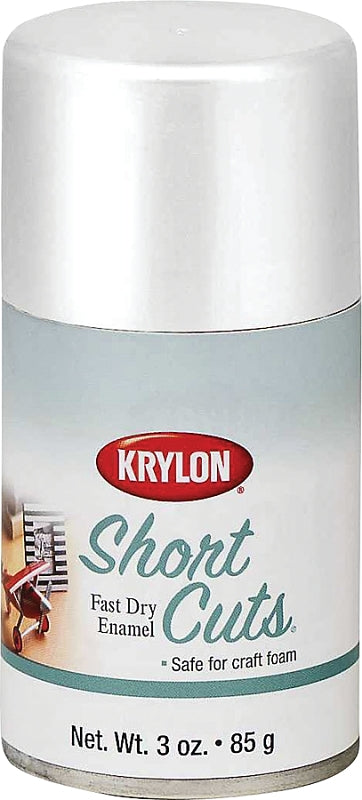 Krylon KSCS053 Craft Spray Paint, High-Gloss, White, 3 oz, Can