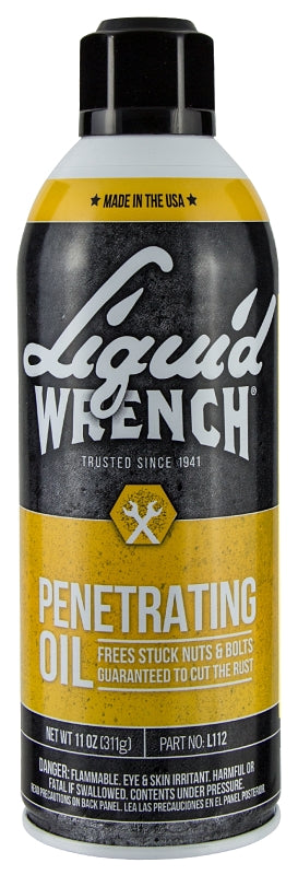 Liquid WRENCH L112 Penetrating Oil, 11 oz Aerosol Can, Opaque Liquid